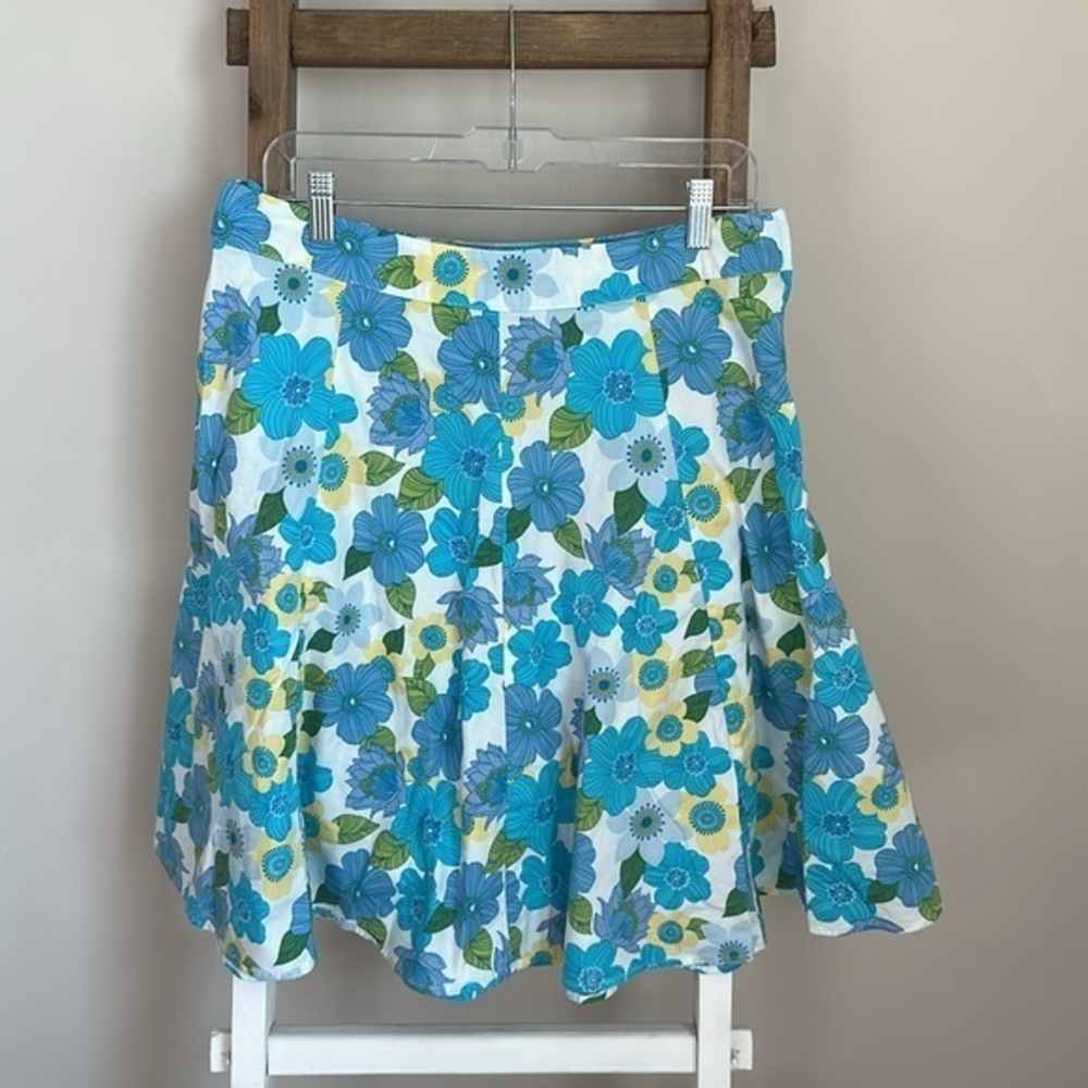 St. John's Bay A-Line Floral Print Skirt Size 12 in Good Used Condition
